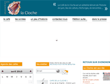 Tablet Screenshot of cafe-de-la-cloche.org